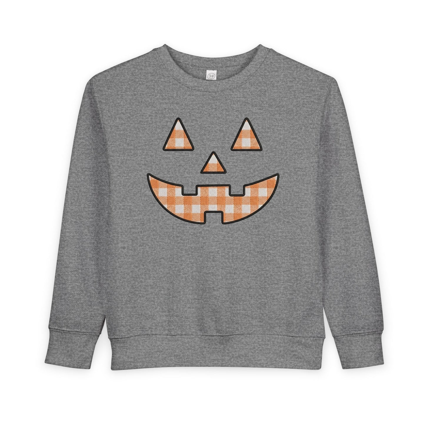 Toddler Gingham Jack-O-Lantern Sweatshirt