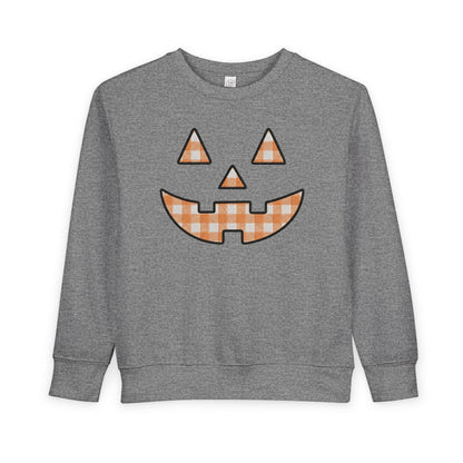 Toddler Gingham Jack-O-Lantern Sweatshirt