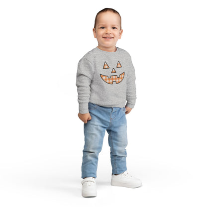 Toddler Gingham Jack-O-Lantern Sweatshirt