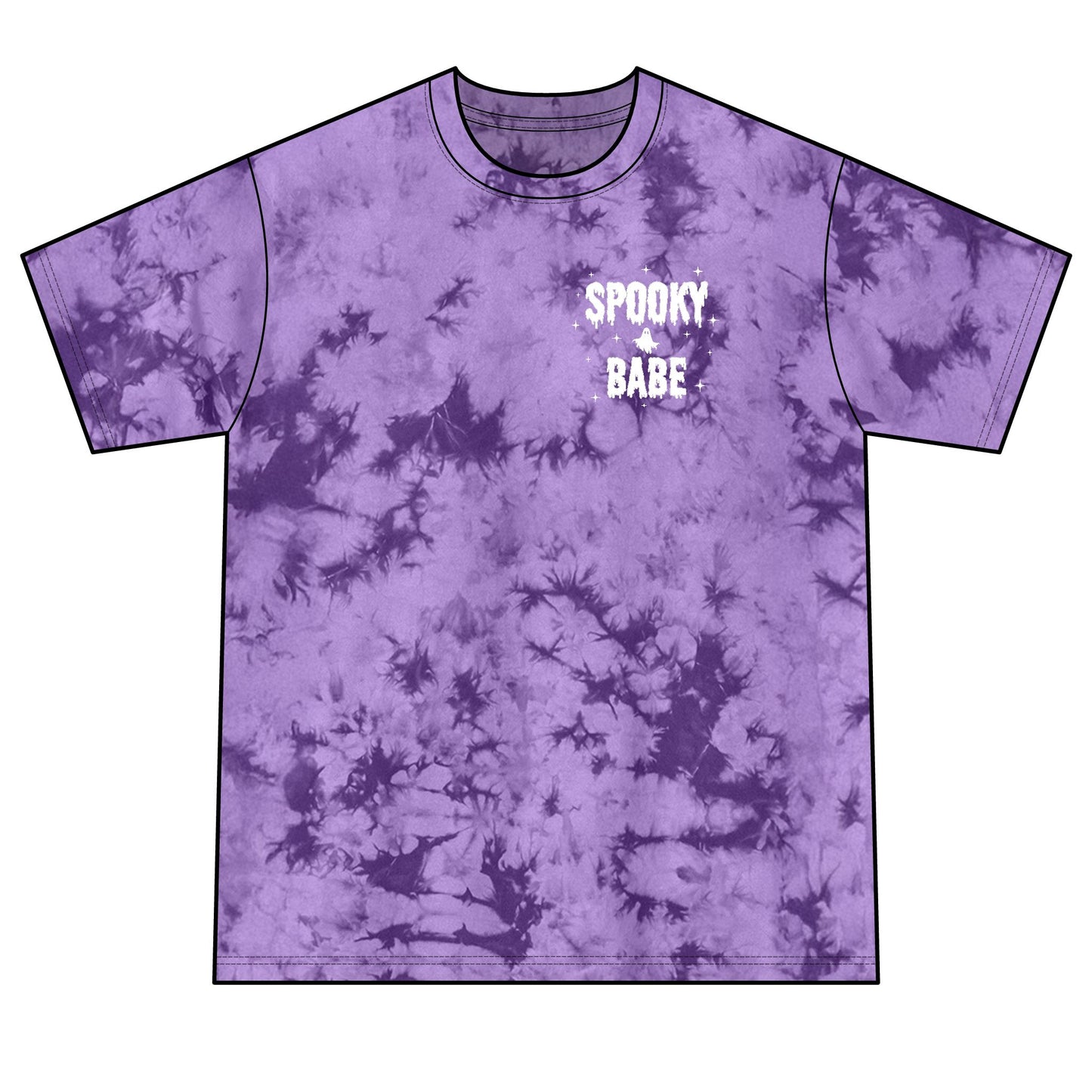 Spooky Babe Crystal Tie-Dye Tee