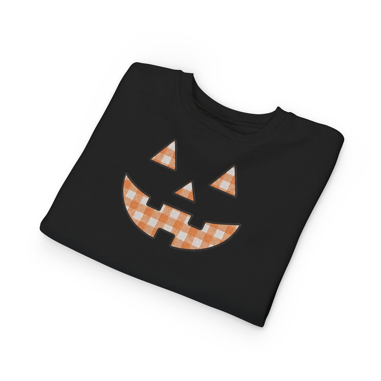 Toddler Gingham Jack-O-Lantern Sweatshirt