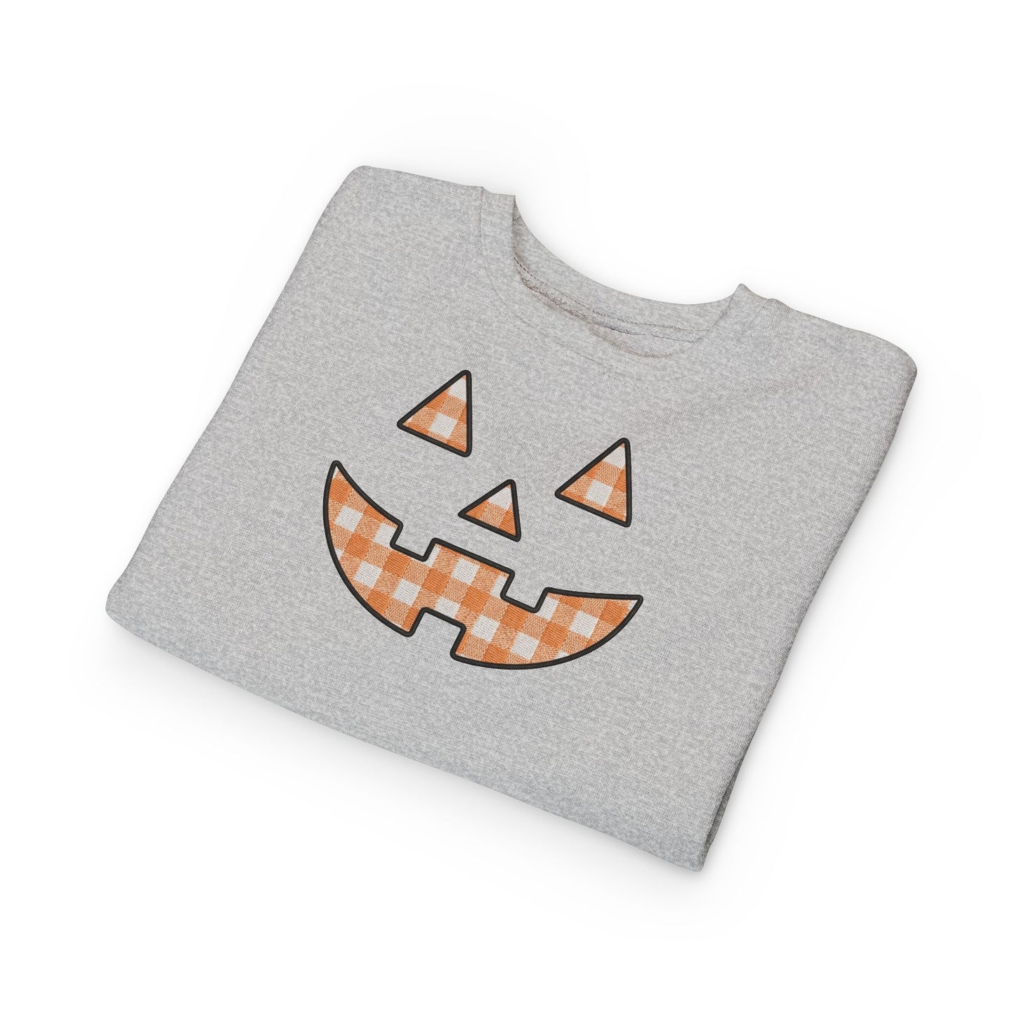 Toddler Gingham Jack-O-Lantern Sweatshirt