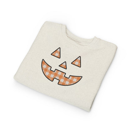 Toddler Gingham Jack-O-Lantern Sweatshirt