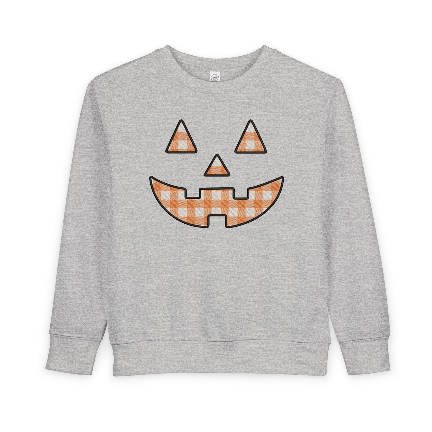 Toddler Gingham Jack-O-Lantern Sweatshirt