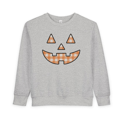 Toddler Gingham Jack-O-Lantern Sweatshirt
