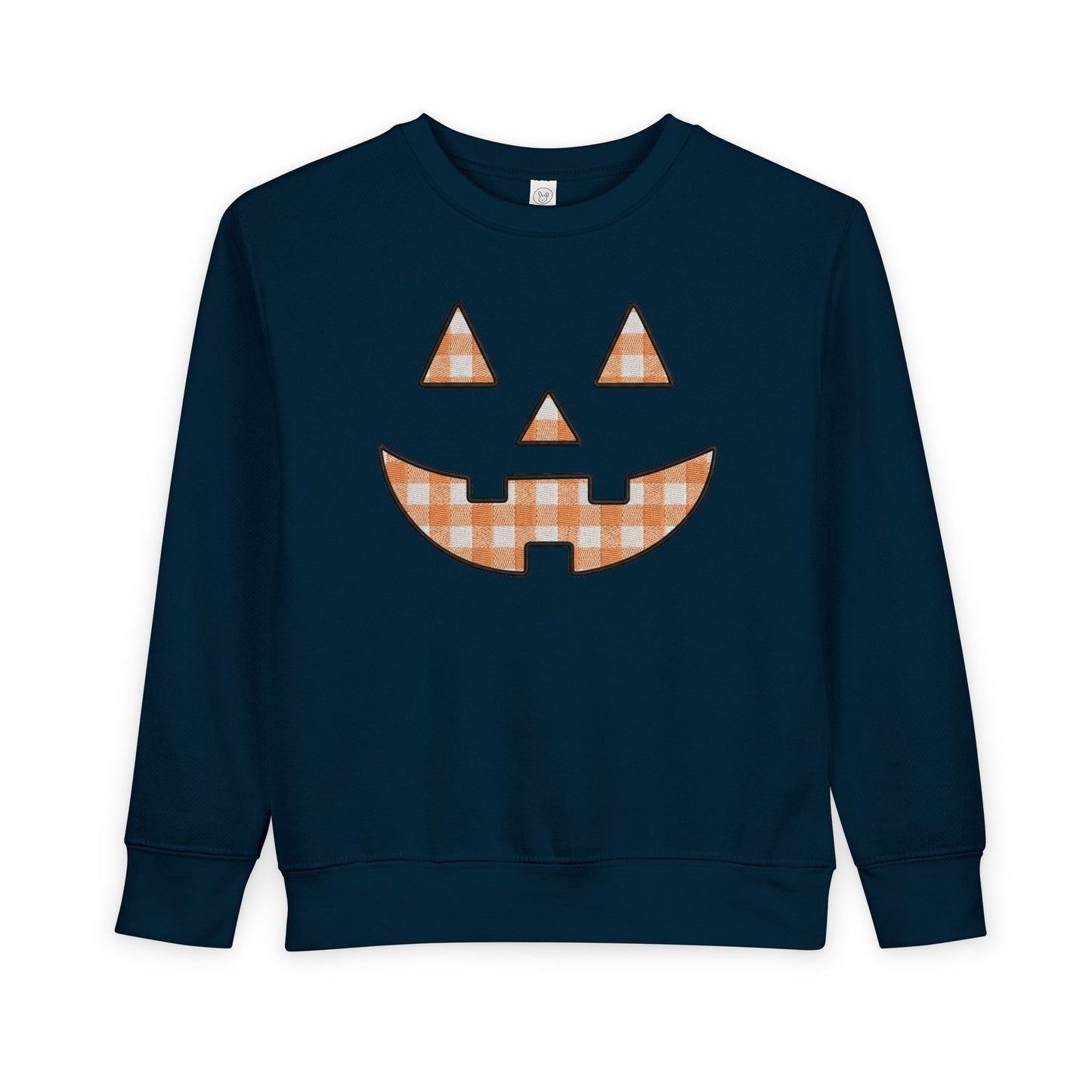 Toddler Gingham Jack-O-Lantern Sweatshirt
