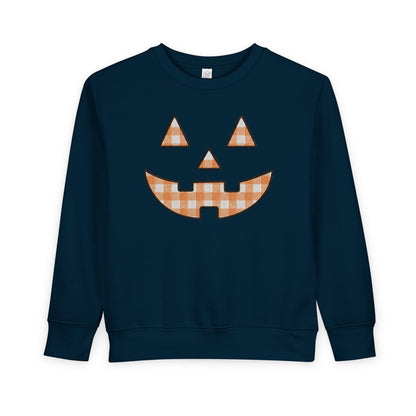 Toddler Gingham Jack-O-Lantern Sweatshirt