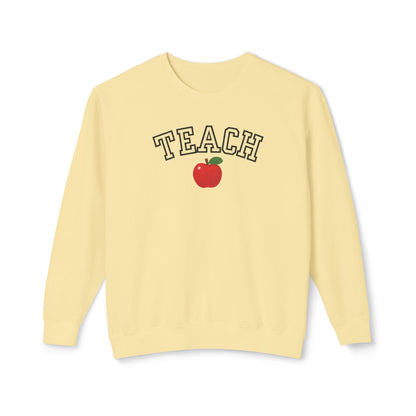 Teach 🍎 Crewneck Sweatshirt