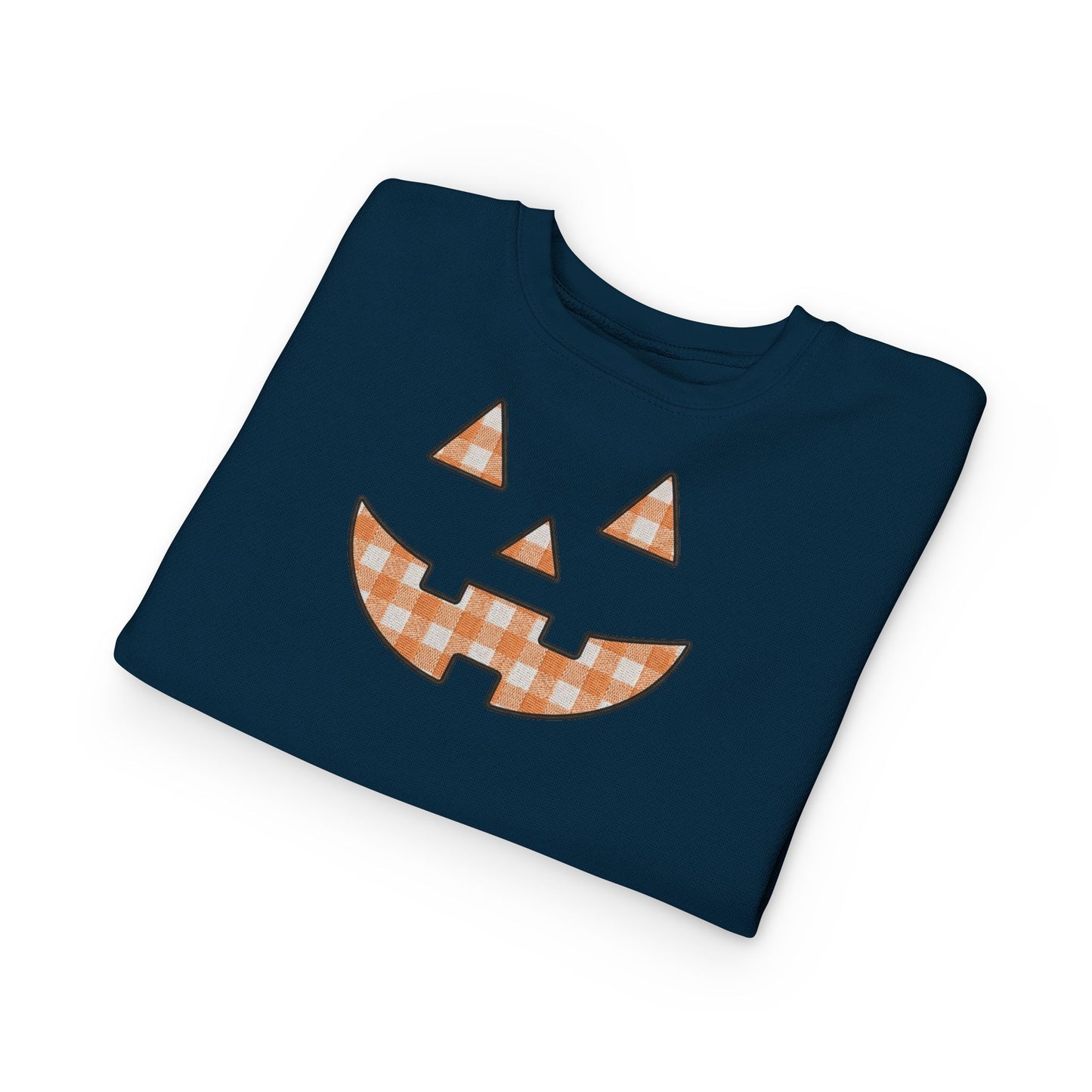 Toddler Gingham Jack-O-Lantern Sweatshirt