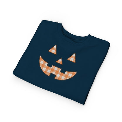 Toddler Gingham Jack-O-Lantern Sweatshirt
