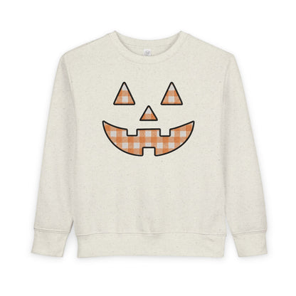 Toddler Gingham Jack-O-Lantern Sweatshirt