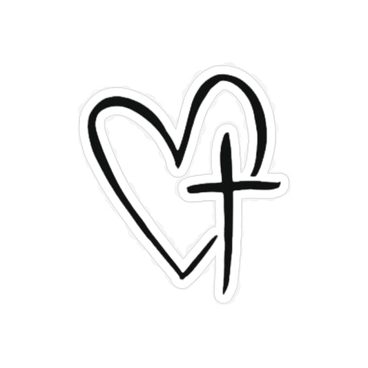 Transparent Outdoor Stickers, Die-Cut, 1pc