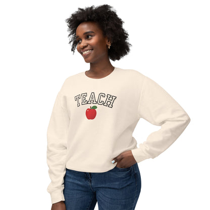 Teach 🍎 Crewneck Sweatshirt