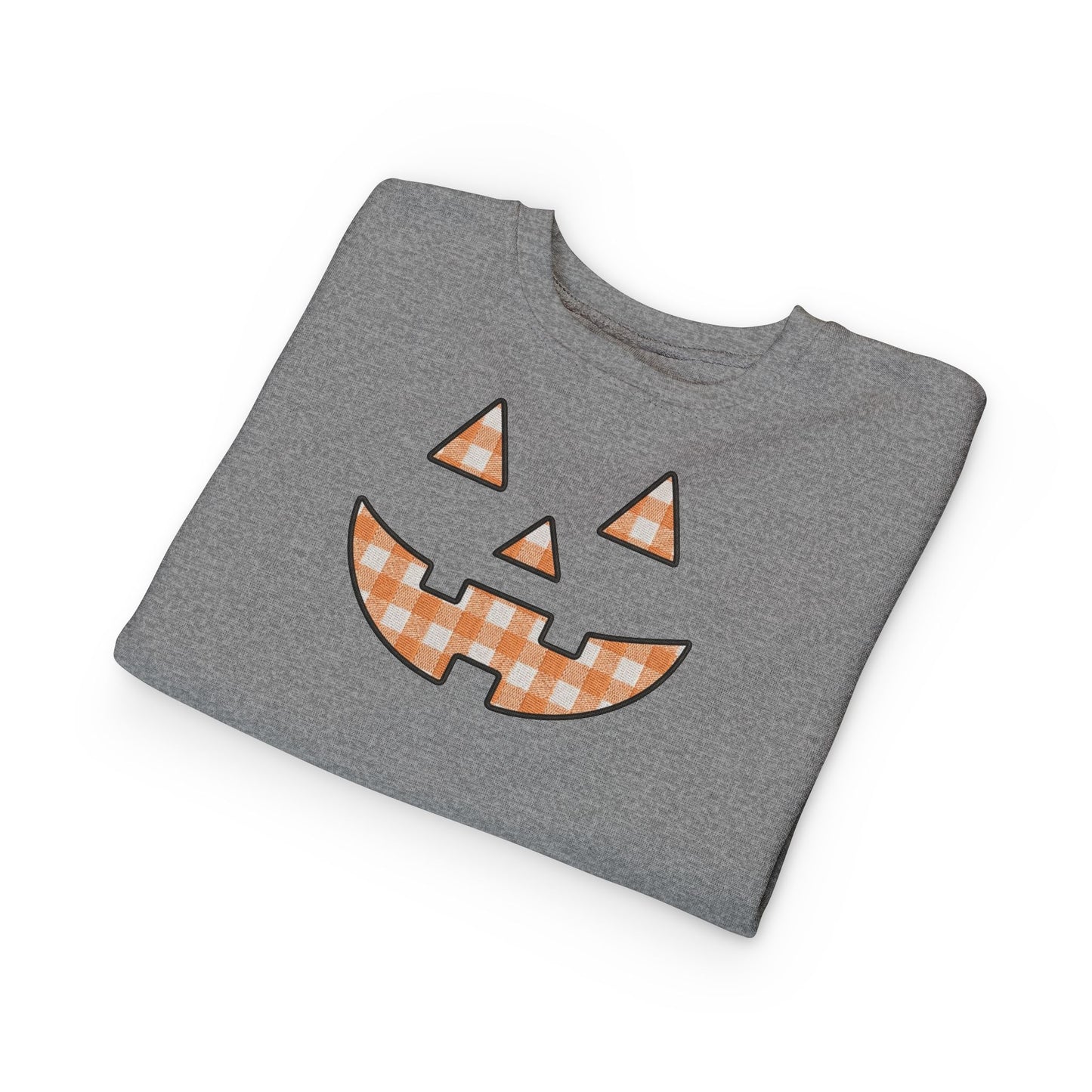 Toddler Gingham Jack-O-Lantern Sweatshirt