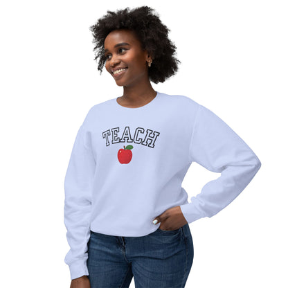 Teach 🍎 Crewneck Sweatshirt