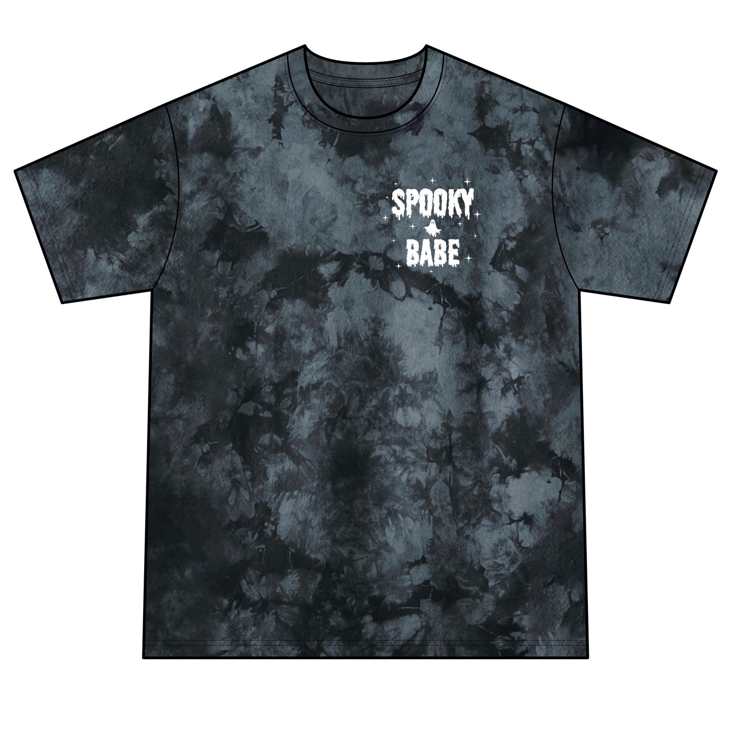Spooky Babe Crystal Tie-Dye Tee