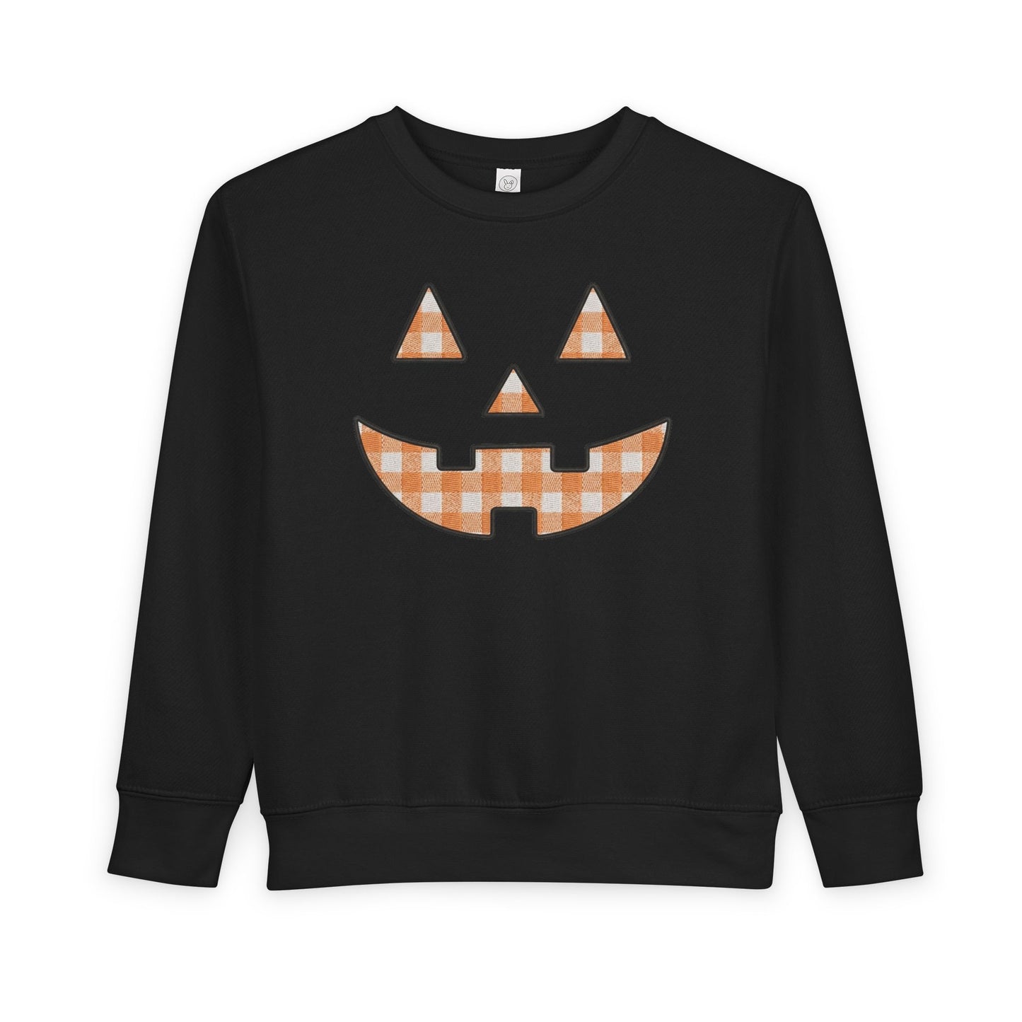 Toddler Gingham Jack-O-Lantern Sweatshirt